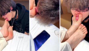 【糖糖子】白棉袜玉足玩奶狗-97LZTD-8345415717429