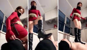 【喵酱紫S】高跟长靴调踩-肉丝玩虐-97LZTD-8345415717436