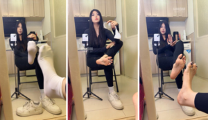 【第一视角】【小懿】脏空军瑜伽裤白袜压炸-97LZTD-83454157174516103