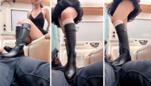 【想想】白袜靴踢裆全体重踩踏-97LZTD-83454157174516128