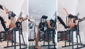 【靴嘉倪主人】束缚椅调母狗-97LZTD-83454157174516135