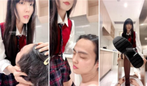 【女神mio】jk黑丝小皮鞋-口水面膜-97LZTD-834541571745161850211099