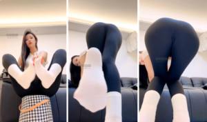 【第一视角】【苏晴】瑜伽裤白棉袜-97LZTD-83454157174516185021112908