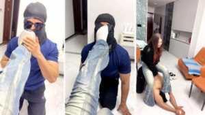 【菲菲】牛仔裤女神-滴蜡白袜踩-97LZTD-83454157174516185021112941203101