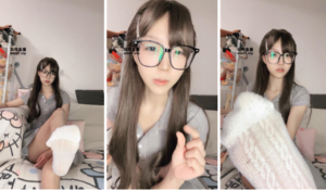 【第一视角】【鹿可】酸臭白棉袜 -97LZTDGXFC-0000016