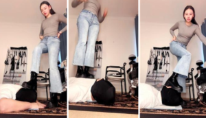 【繁星女宝】短靴白袜脚踩贱奴-97LZTDGXFC-0000031306