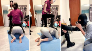 【悠悠琪琪】双S姐妹花狗盆脚下喂食【双视角版】-97LZTDGXFC-000003132702181