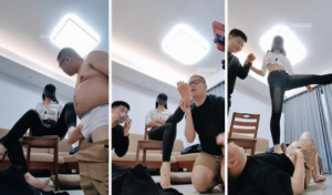 【九莲】紧身牛仔裤双奴伺候【双视角版】-97LZTDGXFC-000003132702296