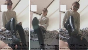 yami-s美女皮裤长靴暴虐脚奴舔鞋底 全程羞辱