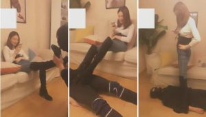 桑爷，骑马钻跨、口水踩踏