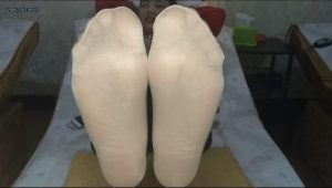 模拍视频 足疗技师李玲厚短肉丝特写