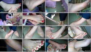 美容院用宫廷拍摄手法俯脚底+视频