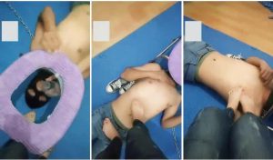 【娜主】脏帆布鞋圣水调教