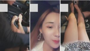 【Cici美美】汽车上裸足挑逗帅M