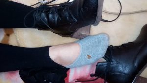 好臭的棉袜裸足啊