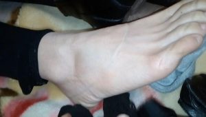 好臭的棉袜裸足啊