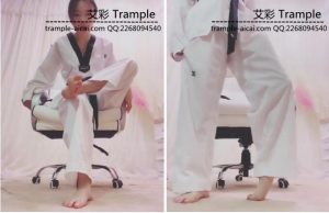 震惊！霸气小腰跆拳道服第一视角羞辱狠踢女m