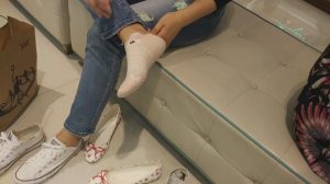 晚春鞋店棉袜试鞋MM合集[0151]