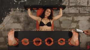 RussianFetish - Praskovya's training Part 2 - Tickling in stocks