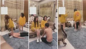 【宝爷li】携素人闺蜜玩虐家奴