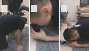 【玉娘S】新素人万斯布鞋船袜虐狗