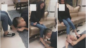 【玉娘S】新素人万斯布鞋船袜虐狗