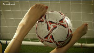 丽柜足球宝贝——模特：雪糕