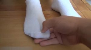 35码超嫩小脚棉袜闷得超香被吃