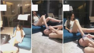 小贝,船袜羞辱,口水