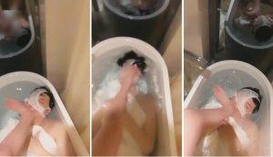 【美桃桃s】溺水调教脚深喉口水全体重踩踏