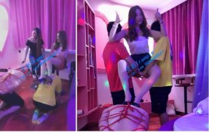 【咩咩祖】双王情趣酒店群调，棉袜堵嘴-97LZTD-1149