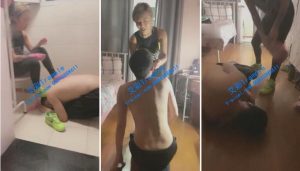 【美琳S】运动鞋粉色短袜暴虐贱狗出气（完整版）-97LZTD-1150