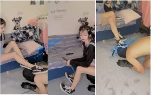 【希希bb】袜子塞嘴深喉，语言羞辱刺激-97LZTD-71609