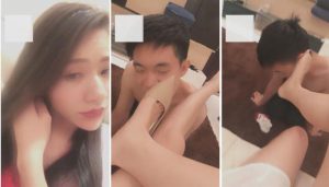 【芷晴女s】深夜裸足高跟棉袜丝袜耍狗-97LZTD-1200