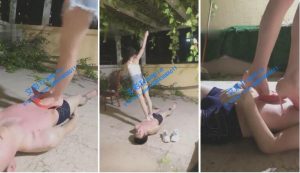 【芷晴】精彩！重度踩踏！捆绑！吃口水！【完整版】-97LZTD-1244