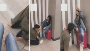 【芷晴女s】刺激！真实地铁站调教贱狗-97LZTD-1250