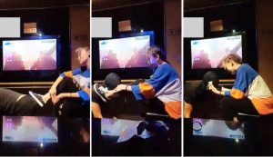 【00后冰冰女王】KTV帆布鞋棉袜调狗【完整版】-97LZTD-1298