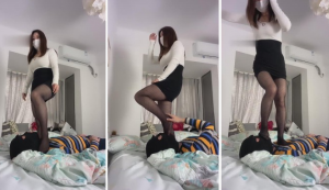 【巴莉女王】女技师黑丝裸足全体重踩狗-97LZTD-835068093