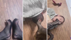 【川野尤娜】黑丝高跟诱惑捂死老公-97LZTD-835068094