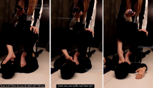 第3季韩国最美霸凌者PrincessMJ原味汗脚臭袜子羞辱踹狗站合集