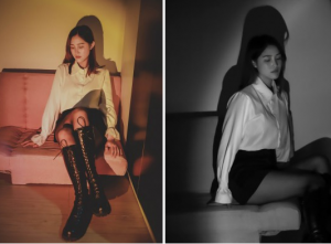 【黑丝诱惑】素女沐沐第一次黑丝挑逗全体重踩