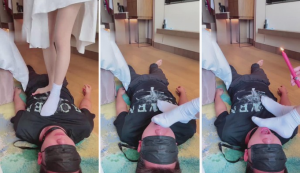 【玖玖啊】学生S脏短靴棉袜踩踏羞辱滴蜡-97LZTD-835068105