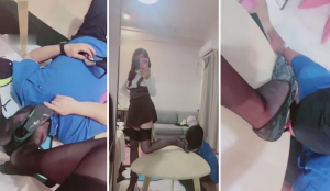 【泡泡S】高跟踩狗脸踩狗舌头-97LZTD-83506862