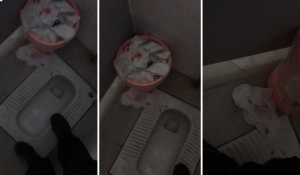 【00后校园原创】旭旭女s公共厕所公开模拟调教