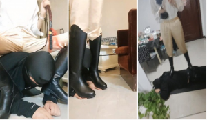 【马靴大大】长鞭训奴-全体重踩踏钻垮舔脚-97LZTD-83506879