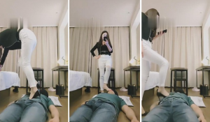 【武汉小主】棉袜堵嘴高跟裸足踩踏-97LZTD-83506889