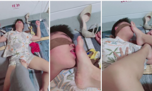 【艾琳】抖M男友袜子塞嘴强制虐-97LZTD-83506910