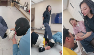 【二宝】教素人学生S踩食物喂食强迫吃袜子-97LZTD-83506914