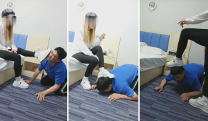 【小猫咪S】小白鞋棉袜踢踹暴力耳光【双视角版】-97LZTD-83506919