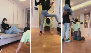 【暴力美学】骑肩脚耳光库里丝腾空跳踩-97LZTD-83506954